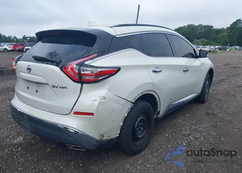 2017 Nissan Murano Sv z USA, uszkodzony, nr VIN 5N1AZ2MH4HN198887